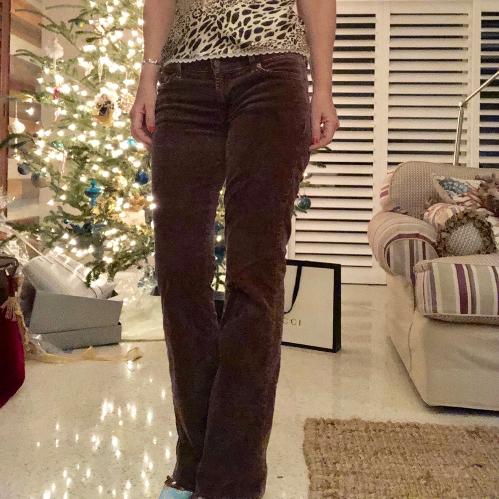 ArdenB Brown velvet like pants